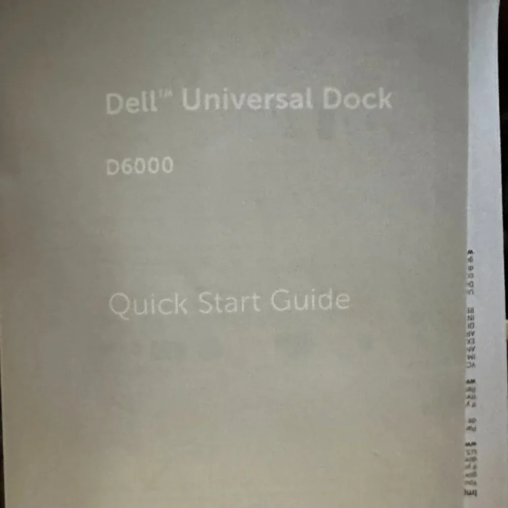 Dell 6000 Universal Docking Station and Adapter Charger NWT NIB
